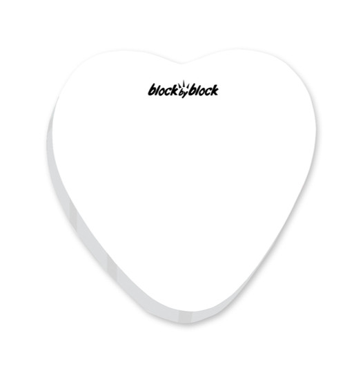 Sticky Note Pads - Heart 3" x 3" (25 sheets)