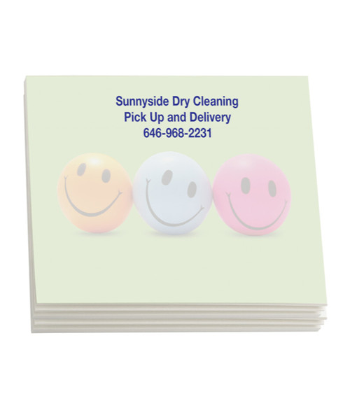 Sticky Note Pads - Smiley Faces 4" x 3" (50 sheets)