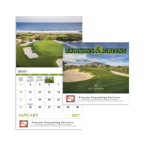 Fairways & Greens Wall Calendar