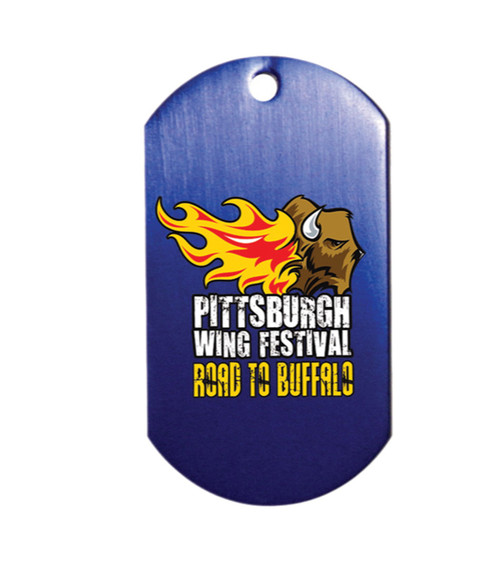 Metal Dog Tag with 23.5" Chain - Full Color Imprint