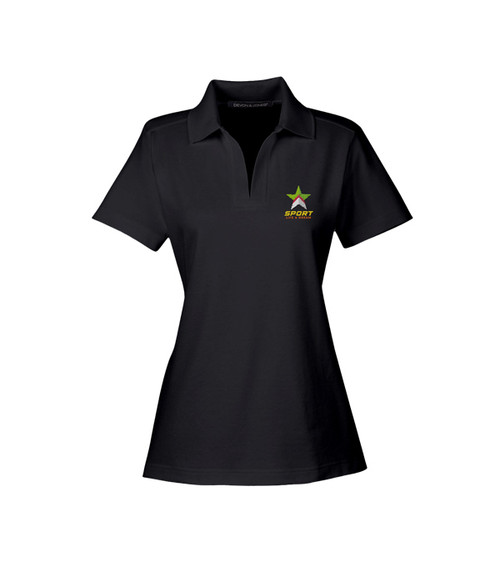 Devon & Jones CrownLux Performance  Ladies Plaited Polo - Embroidery