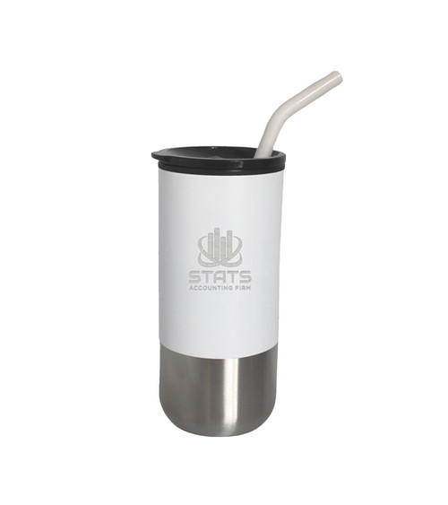 18 oz. Olympia Insulated Tumbler with Straw - Laser Engraved
