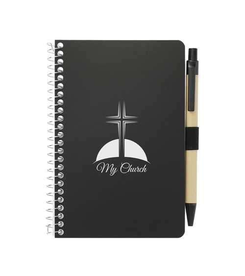 4 x 6 FSC Mix Pocket Spiral Notebook with Pen