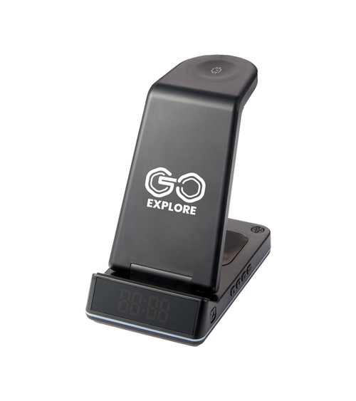 TriCharge Plus 3-IN-1 Qi Wireless Charging Stand - 1 Color