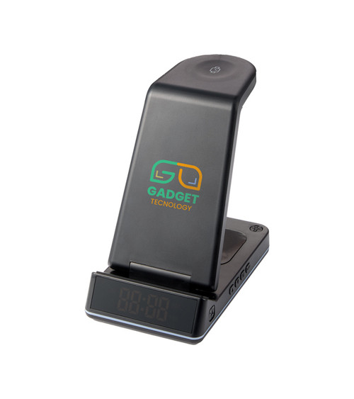 TriCharge Plus 3-IN-1 Qi Wireless Charging Stand - Full Color