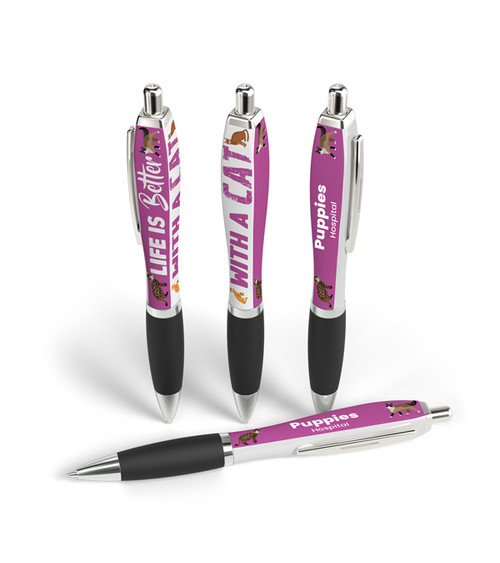 Life Is Better with A Cat Pen - Full Color Imprint