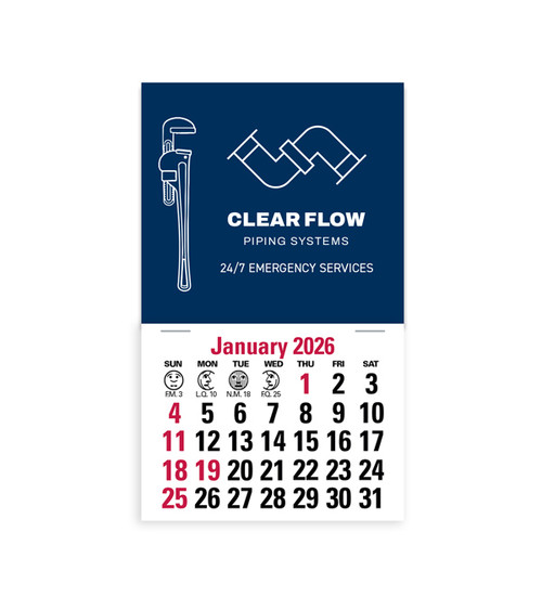 2-Color Stick Up Grid, English (14-Month) Pipe Wrench