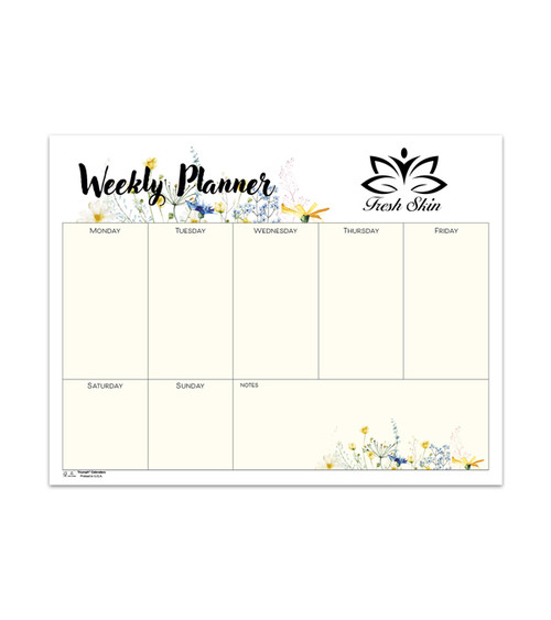 Small Weekly Desk Pad (Non Dated) - Floral