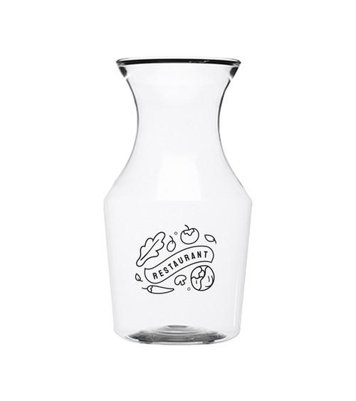 Reserv 12 oz Plastic Disposable Wine Carafe With Lid