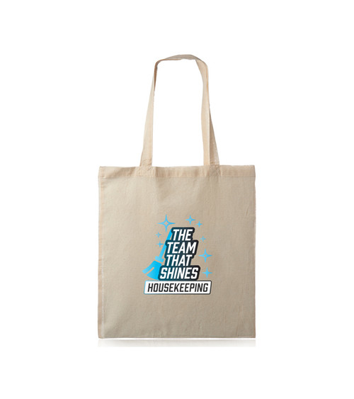 Housekeeping Team that Shines Natural Cotton Tote Bag