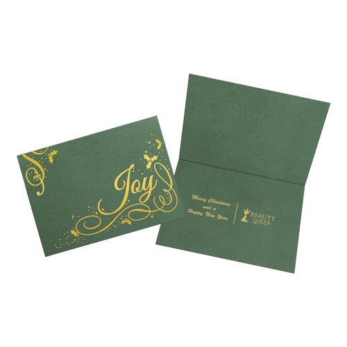 Premium Holly Berry Joy Holiday Card