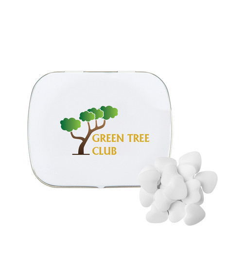 Domed Tin with Heart Shaped Mints