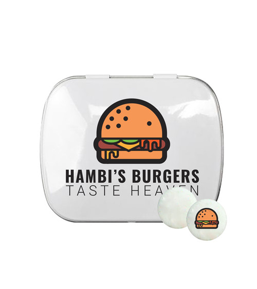 Domed Tin - Imprinted Round Mints