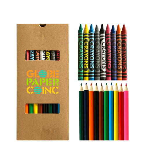 19 Piece Crayon And Pencil Set