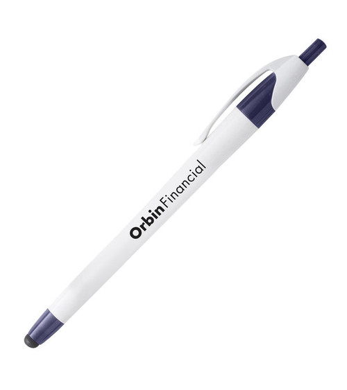 Comfy Curvy Stylus Tip Pen - White