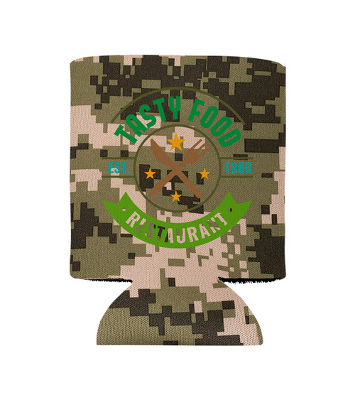 Folding Can Cooler Sleeve - Full Color Imprint