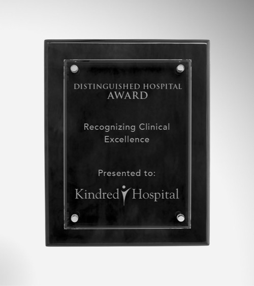 Floating Glass Plaque - 8 inch x 10 inch