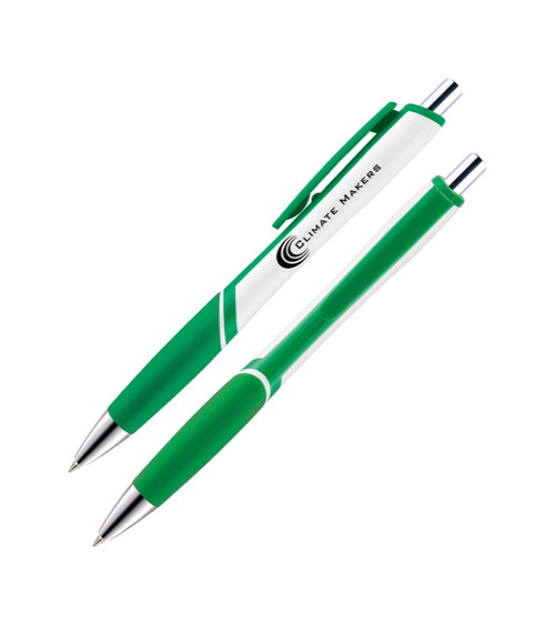 Hico White Barrel Pen-RiteFlow Plus Ink