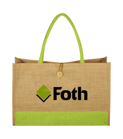 Jute Box Tote Bag