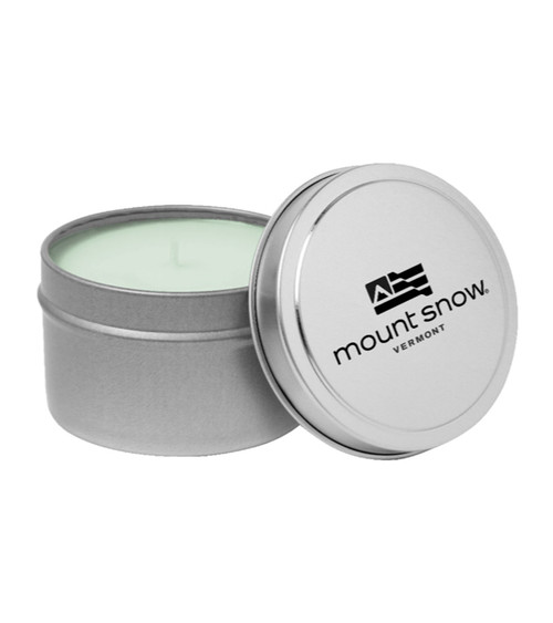 Large Silver Tin Candle