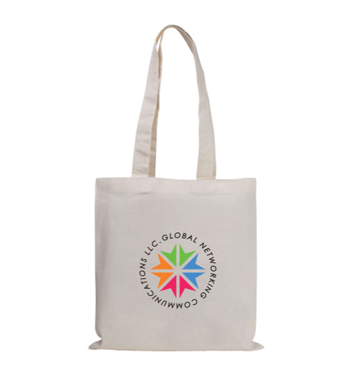 Natural Magazine Economy Tote Bag - Full Color Imprint