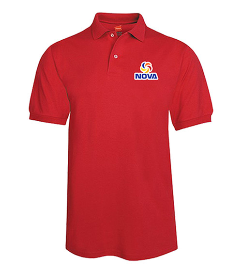 Hanes Adult 50/50 EcoSmart® Jersey Knit Polo-Embroidered