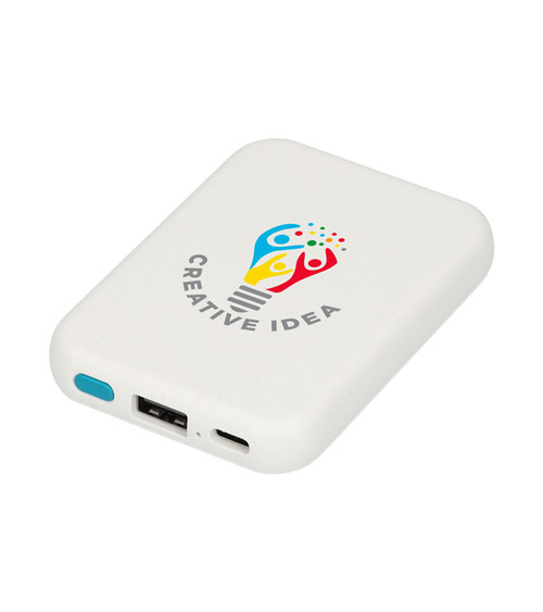 Recycled ABS 3000 mAh Wireless Power Bank - Full Color