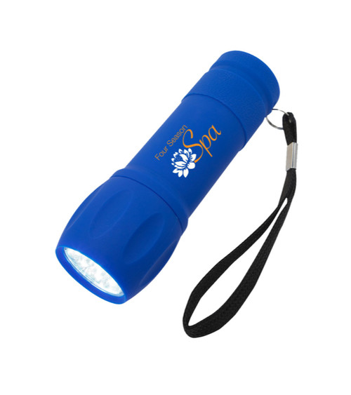 Rubberized Torch Light And Small Hard Case Set