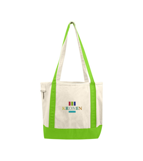 Embroidered Small Accent Boat Tote Bag