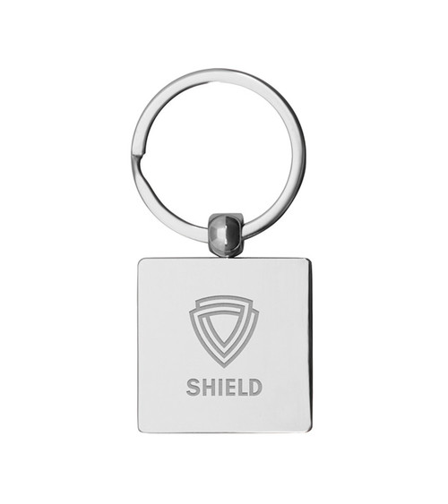 Square Metal Key Chain
