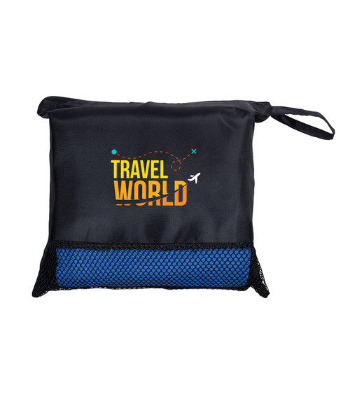 Travel Blanket In Pouch - Full Color Imprint