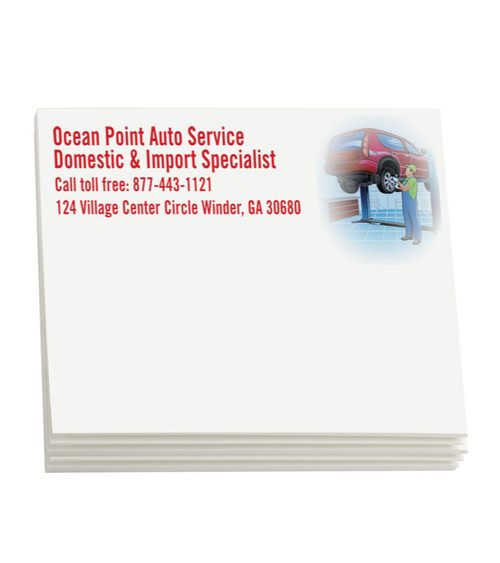 Sticky Note Pads - Auto Repair 4" x 3" (50 sheets)