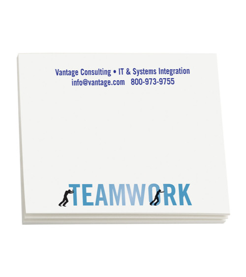 Sticky Note Pads - Teamwork 4" x 3" (25 sheets)