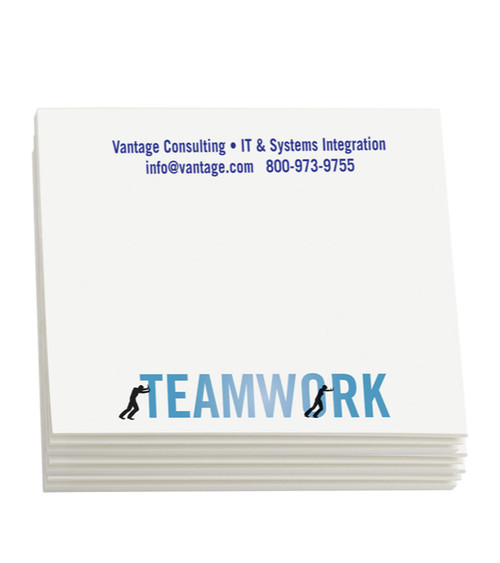 Sticky Note Pads - Teamwork 4" x 3" (100 sheets)