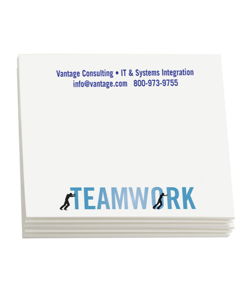Sticky Note Pads - Teamwork 4" x 3" (50 sheets)