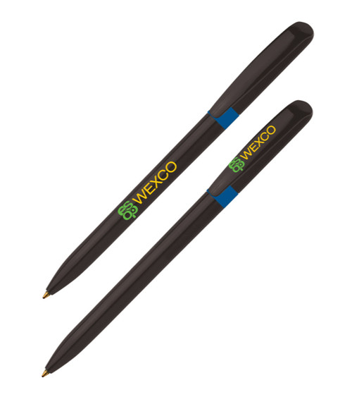 Pivo Black Promotional Pen with Color Ring