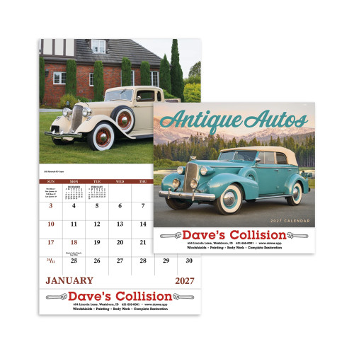 Antique Autos Wall Calendar