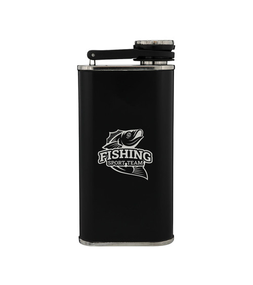 Stanley Easy Fill Wide Mouth Flask 8 oz.-Laser