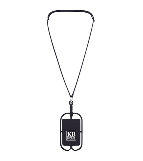 Silicone Lanyard with Phone Holder & Wallet