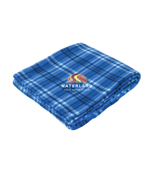 Plaid Fleece Blanket - Full Color Imprint
