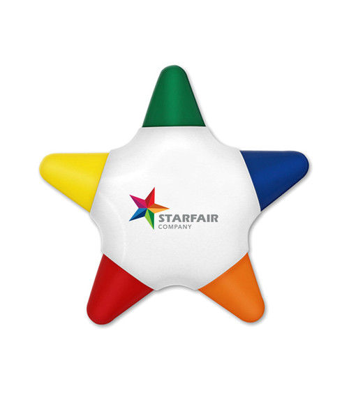 Crayo-Star&trade; 5 Color Crayon Star With Full Color Decal