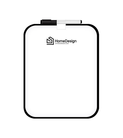 8 x 10 Dry Erase Board with Full Color Decal - Dry Erase Marker with Eraser Cap