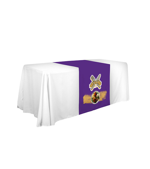 28" LazerLine Table Runner Full-Color Front Only