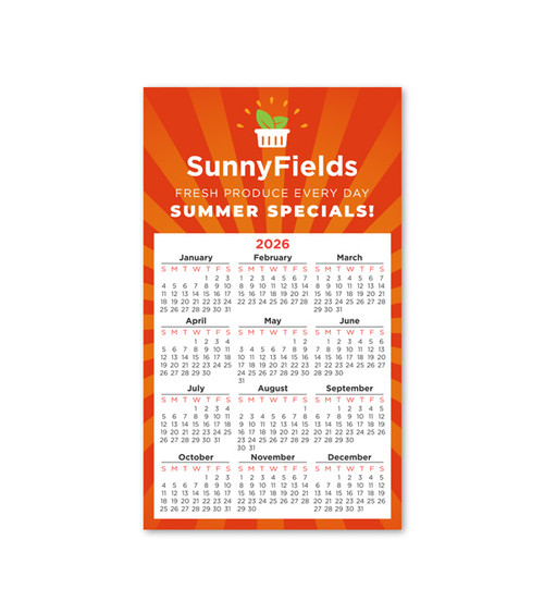 Calendar Magnet 3.5" x 6"