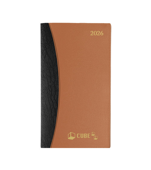 Corsica Two-Tone Slim Jim Calendars with Notepad