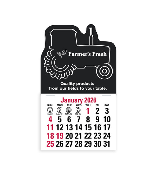 2-Color Stick Up Grid, English (14-Month) Tractor