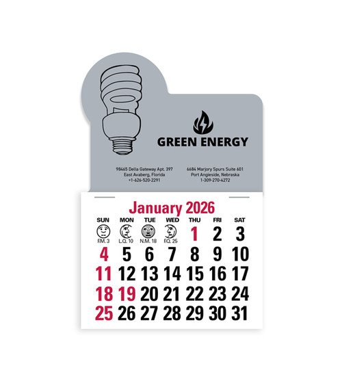 2-Color Stick Up Grid, English (14-Month) Fluorescent Light Bulb