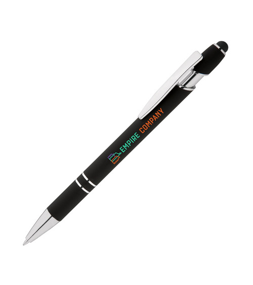 Recycle Arden Soft Touch Stylus Pen - Full Color Imprint