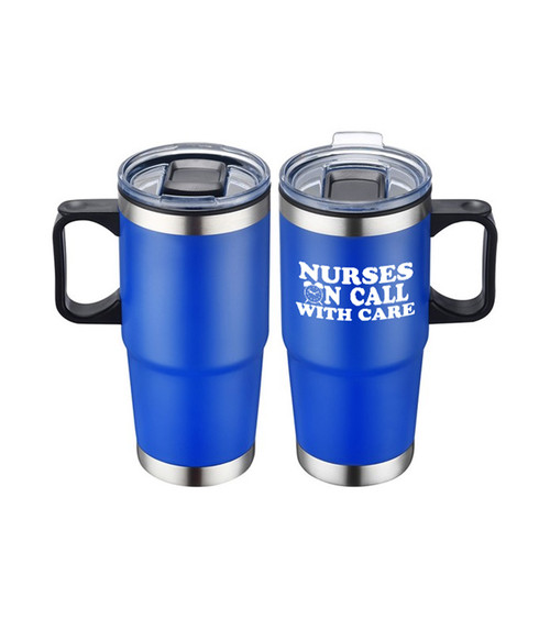 Nurses Double Wall Stainless Steel Auto Mug