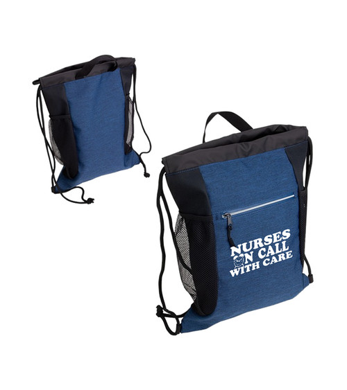 Nurses PolyCanvas Drawstring Backpack